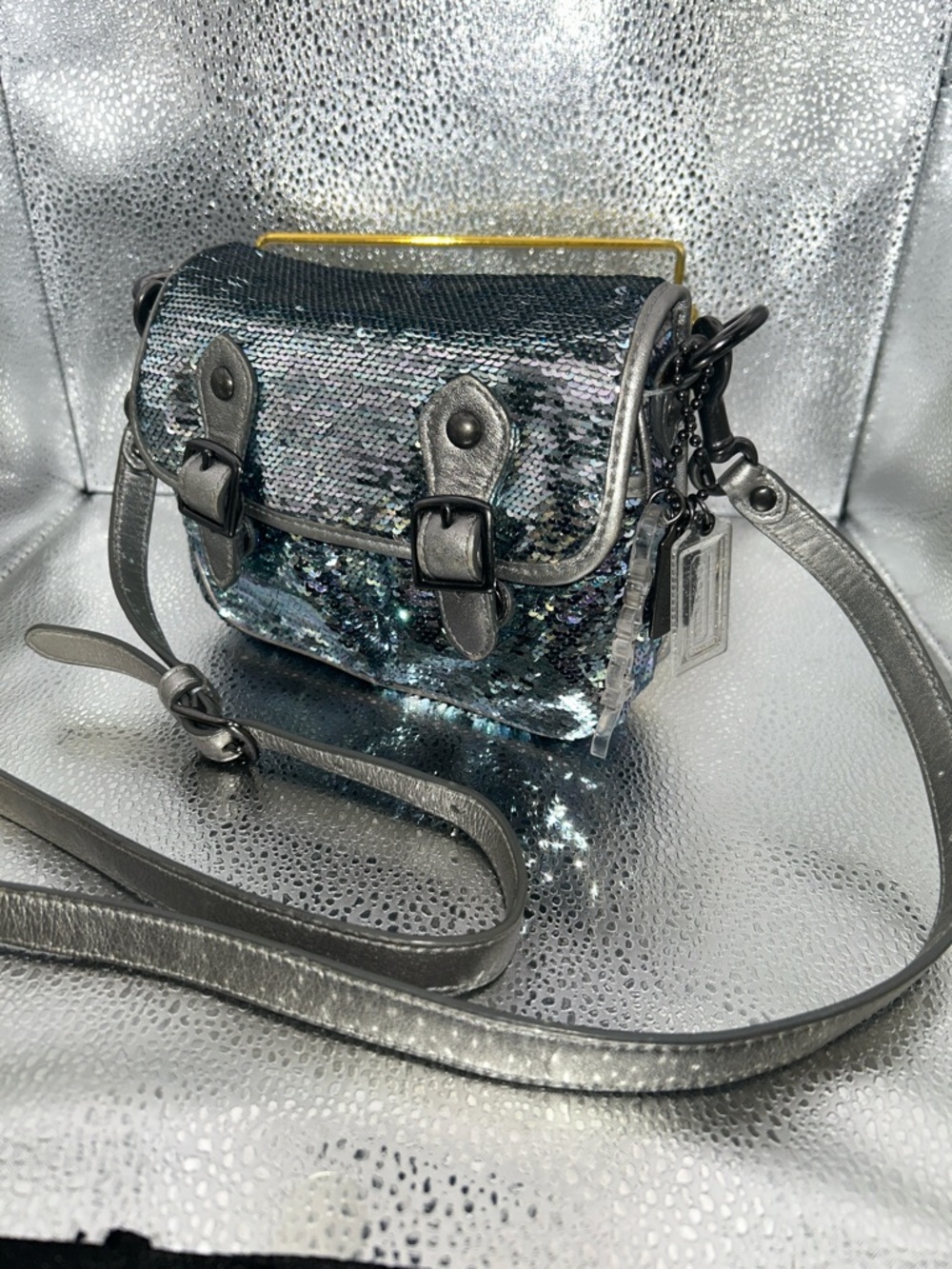 Coach Poppy limited edition sequin crossbody bag